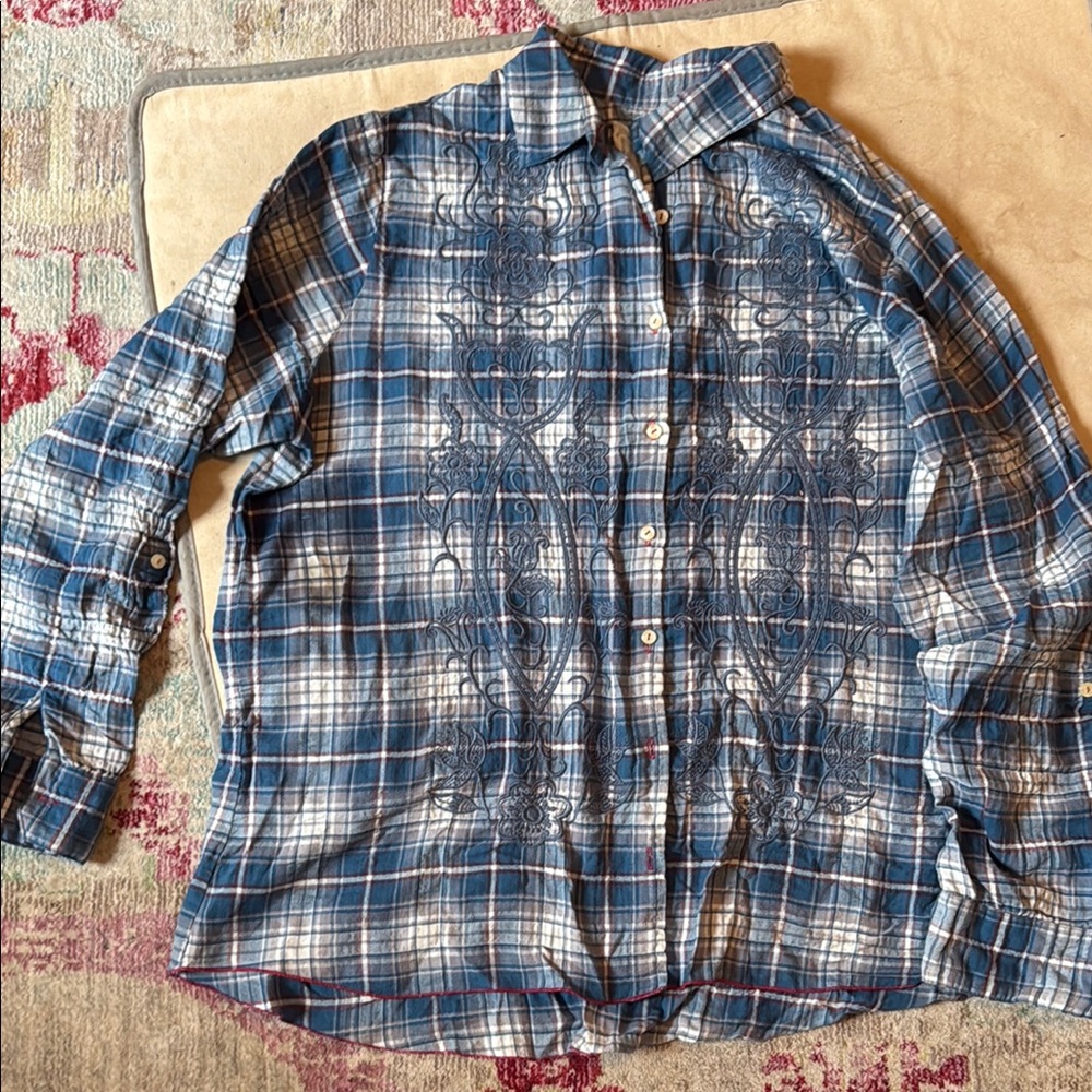 Blue Plaid Men's Shirt